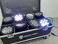 Dsl - 2020 - partij powerspots rgbwa-uv (8x) - in 1 flightcase - afbeelding 3 van  5