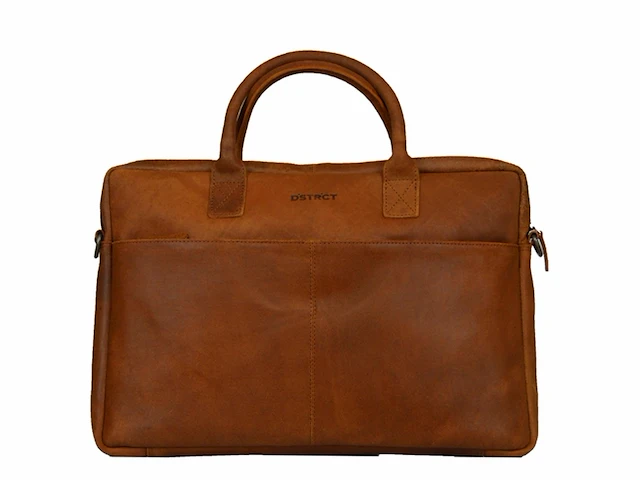Dstrct limited laptoptas 17 inch cognac - afbeelding 1 van  3