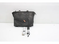 Dstrct medium schoudertas / crossbodytas dames leer zwart croco - afbeelding 2 van  3