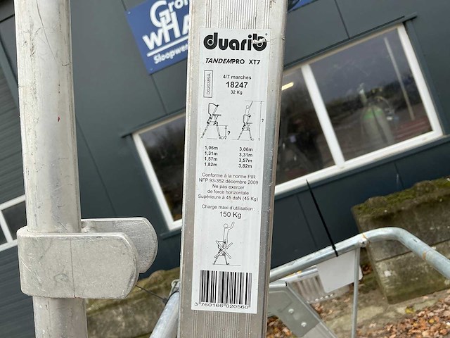 Duarib tandempro xt7 ladder en trap - afbeelding 7 van  7