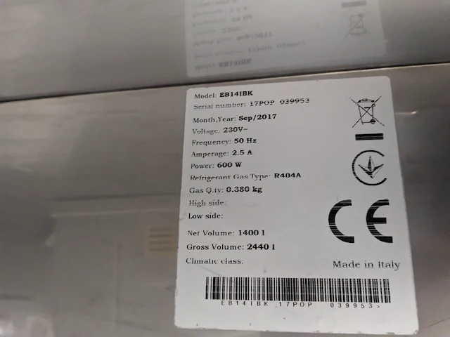 Dubbel deurs vrieskast, kronus, corpo arm1400 - afbeelding 11 van  13