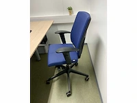 Dubbel elektrisch zit-sta bureau met 2 bureaustoelen en 2 ladeblokken - afbeelding 4 van  8