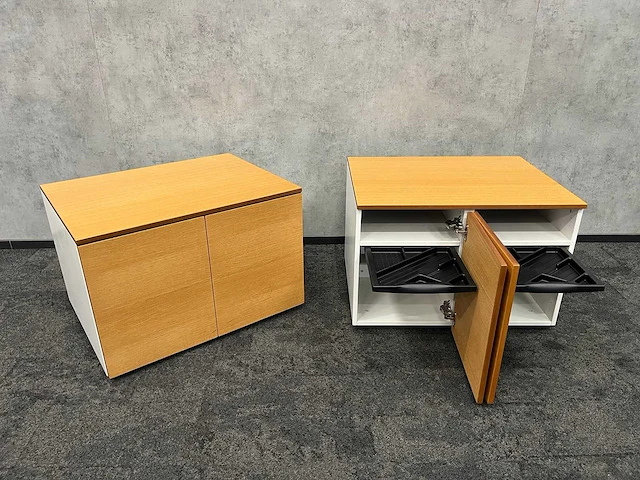 Dubbel ladeblok met uitschuiflade (2x) - afbeelding 1 van  9