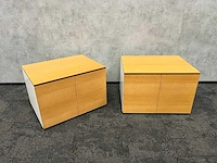 Dubbel ladeblok met uitschuiflade (2x) - afbeelding 2 van  9