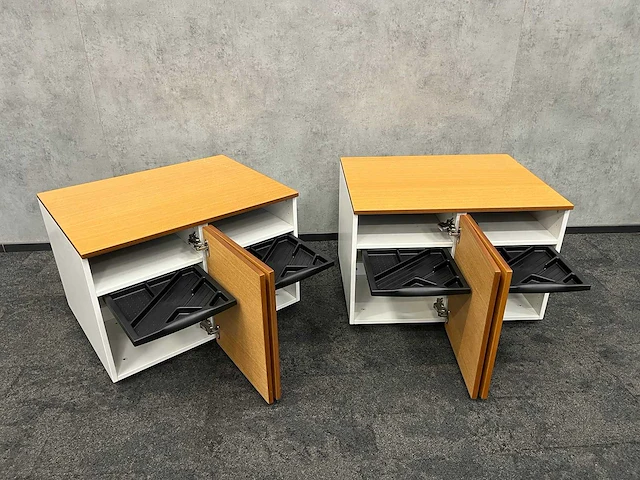 Dubbel ladeblok met uitschuiflade (2x) - afbeelding 3 van  9
