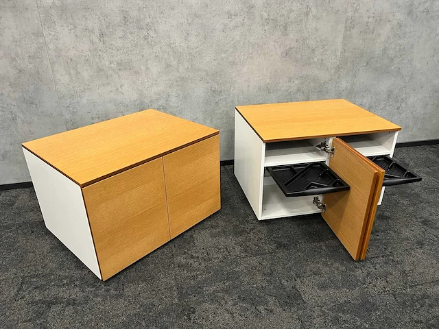 Dubbel ladeblok met uitschuiflade (2x) - afbeelding 8 van  9