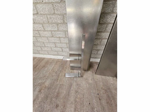 Dubbel wandschap rvs 185cm - afbeelding 3 van  3