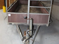 Dubbelassige aanhanger hapert k2000 met kenteken wp-50-yz. bouwjaar 22-5-1997. bakafmeting 300 x 130 cm. - afbeelding 2 van  4