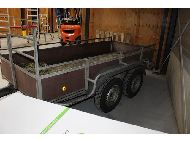 Dubbelassige aanhanger hapert k2000 met kenteken wp-50-yz. bouwjaar 22-5-1997. bakafmeting 300 x 130 cm. - afbeelding 3 van  4
