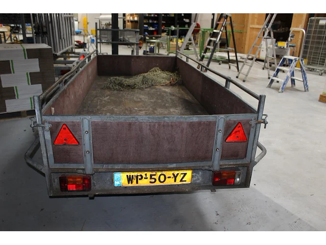 Dubbelassige aanhanger hapert k2000 met kenteken wp-50-yz. bouwjaar 22-5-1997. bakafmeting 300 x 130 cm. - afbeelding 4 van  4
