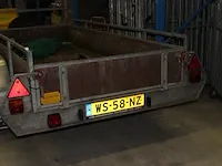 Dubbelassige aanhangwagen anssems ansa 2000 met kenteken ws-58-nz. bakafmeting 300 x 125 cm. - afbeelding 2 van  5
