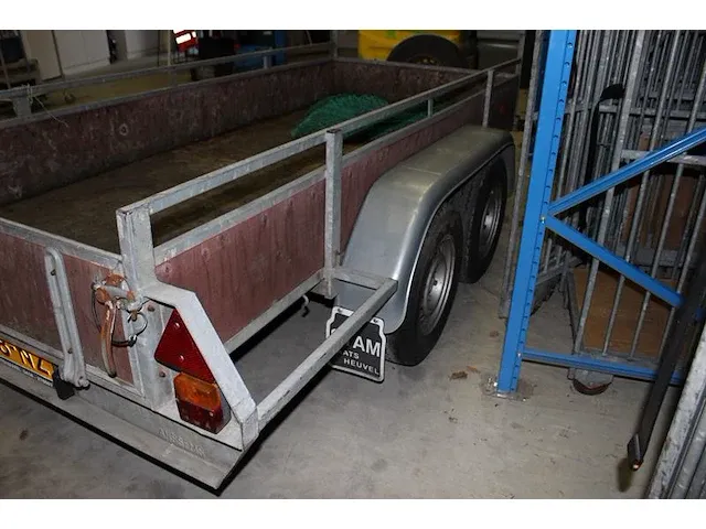 Dubbelassige aanhangwagen anssems ansa 2000 met kenteken ws-58-nz. bakafmeting 300 x 125 cm. - afbeelding 4 van  5