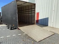 Dubbelassige box trailer - afbeelding 3 van  4
