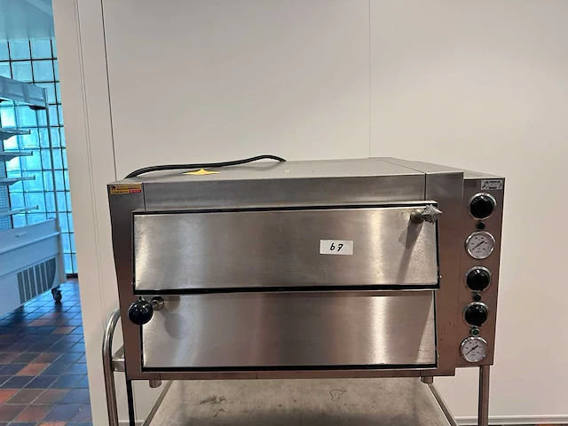 Dubbele - pizza-oven - afbeelding 1 van  4
