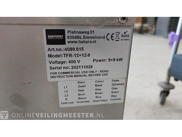 Dubbele frituur hakpro, tfr-12+12-9 - afbeelding 4 van  12