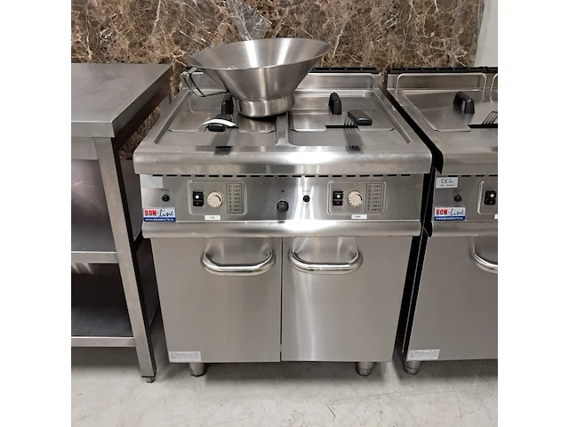 Dubbele gasfriteuse, bon-line, model jzh-rc-2 type a1 - afbeelding 1 van  9