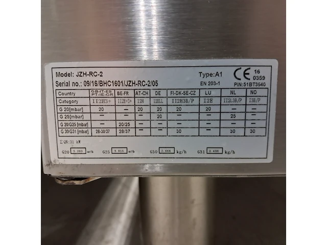 Dubbele gasfriteuse, bon-line, model jzh-rc-2 type a1 - afbeelding 3 van  11