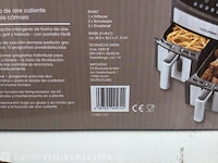 Dubbele kaer airfryer gourmetmaxx, zwart/zilver - afbeelding 3 van  7