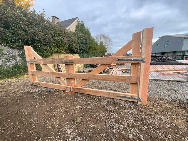 Dubbele poort douglas - 300x100 cm - afbeelding 4 van  4
