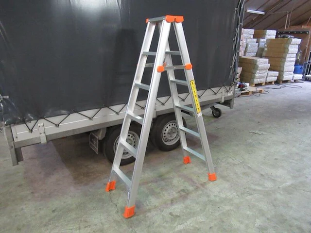 Dubbele trap, jr-ladders, 6x6 - afbeelding 1 van  2