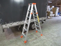 Dubbele trap, jr-ladders, 6x6 - afbeelding 1 van  2