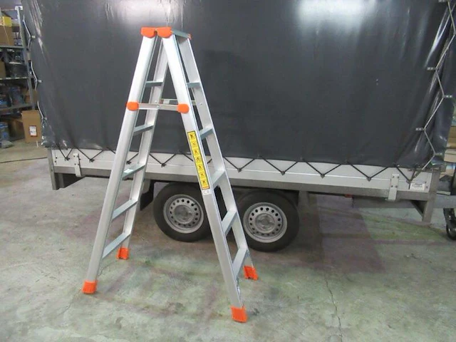Dubbele trap, jr-ladders, 6x6 - afbeelding 2 van  2