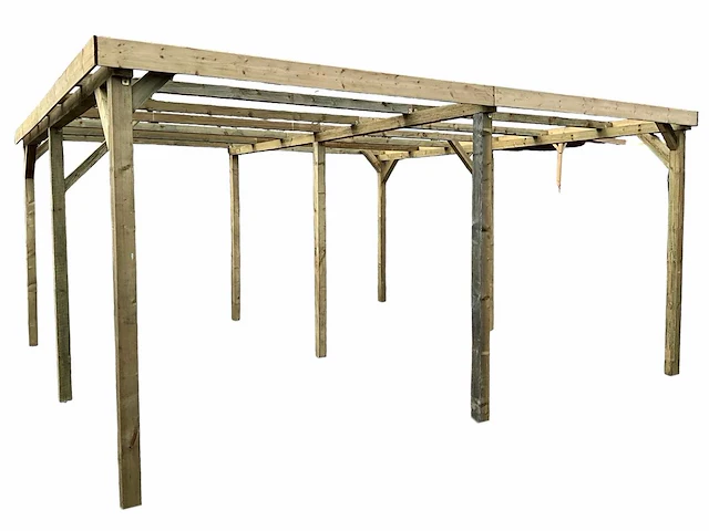 Dubbele vrijstaande carport 1000x520x247 cm - afbeelding 1 van  8