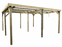 Dubbele vrijstaande carport 1000x520x247 cm - afbeelding 1 van  8