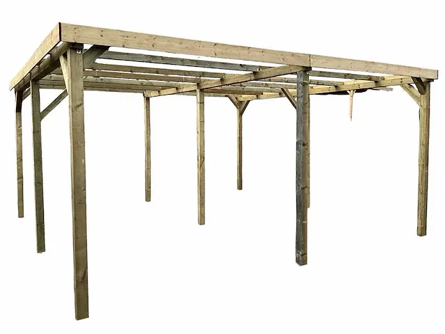 Dubbele vrijstaande carport 500x520x247 cm - afbeelding 1 van  8