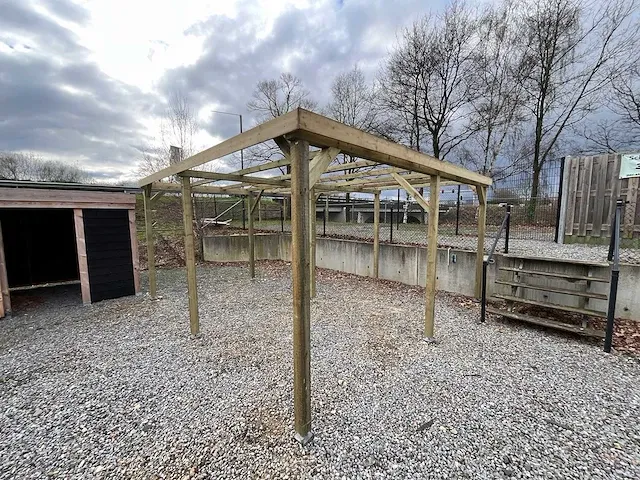Dubbele vrijstaande carport 500x520x247 cm - afbeelding 4 van  8
