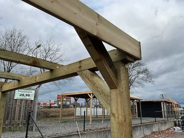 Dubbele vrijstaande carport 500x520x247 cm - afbeelding 6 van  8