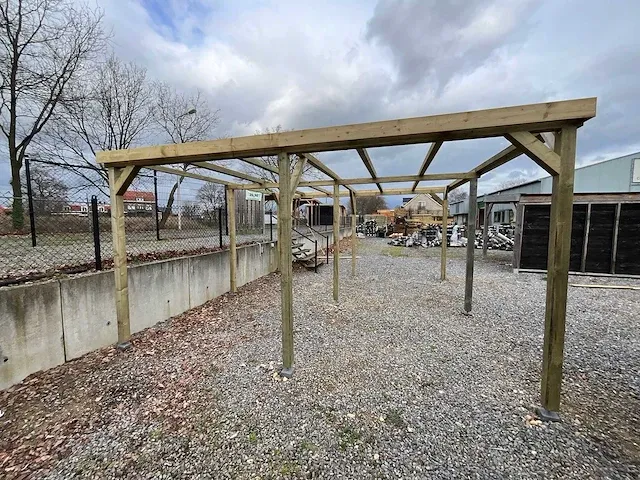 Dubbele vrijstaande carport 500x520x247 cm - afbeelding 7 van  8