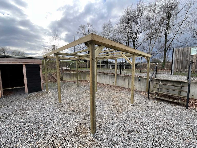 Dubbele vrijstaande carport 500x520x247 cm - afbeelding 4 van  8