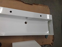 Dubbele wastafel met 2 kraangaten - afbeelding 2 van  5