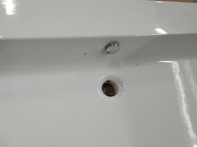 Dubbele wastafel met 2 kraangaten - afbeelding 3 van  5