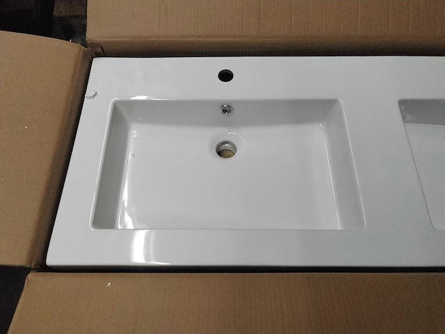 Dubbele wastafel met 2 spoelbakken - afbeelding 2 van  5