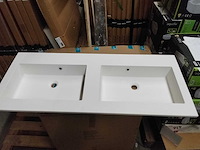 Dubbele wastafelbak(2 spoelbakken). - afbeelding 1 van  4