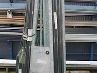 Dubbelzijdige metalen glas/platenbok - 205x70x258 cm - afbeelding 4 van  5