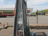 Dubbelzijdige metalen glas/platenbok - 216x120x250 cm - afbeelding 2 van  5