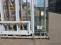 Dubbelzijdige metalen glas/platenbok - 216x120x250 cm - afbeelding 3 van  5
