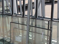 Dubbelzijdige metalen glas/platenbok - 216x120x250 cm - afbeelding 5 van  5