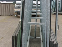 Dubbelzijdige metalen glas/platenbok - 220x100x246 cm - afbeelding 5 van  5
