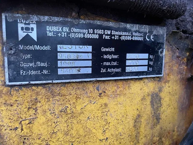 Dubex nestor - 950300 - veldspuit - afbeelding 10 van  26