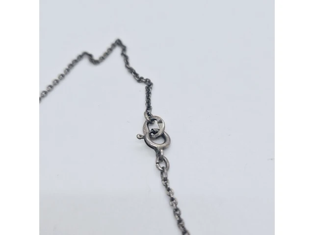Dugena mechanisch zilveren zakhorloge/pendanthorloge - afbeelding 6 van  6