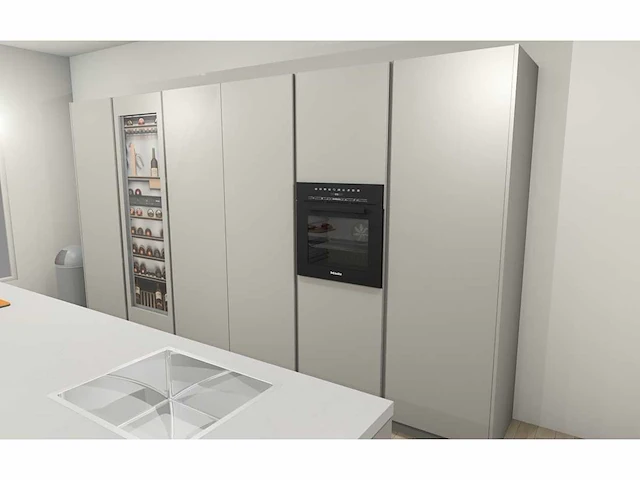 Duitse keuken - kasjmier mat lak eiland - afbeelding 2 van  39