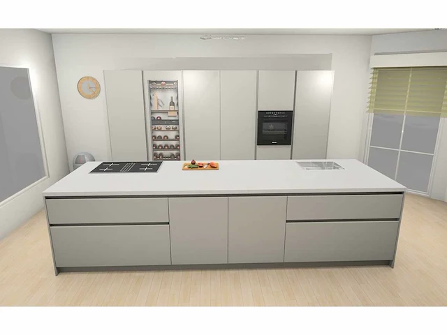 Duitse keuken - kasjmier mat lak eiland - afbeelding 12 van  39
