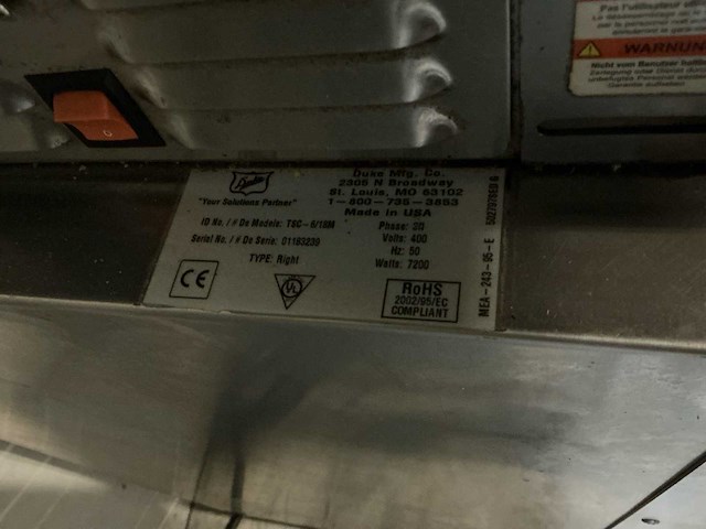 Duke verrijdbare oven/rijstkastcombinatie - afbeelding 3 van  6