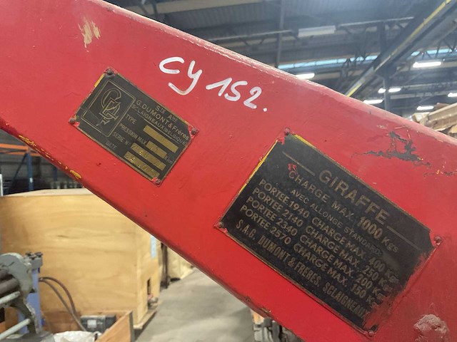 Dumont giraffe werkplaatskraan - afbeelding 6 van  7