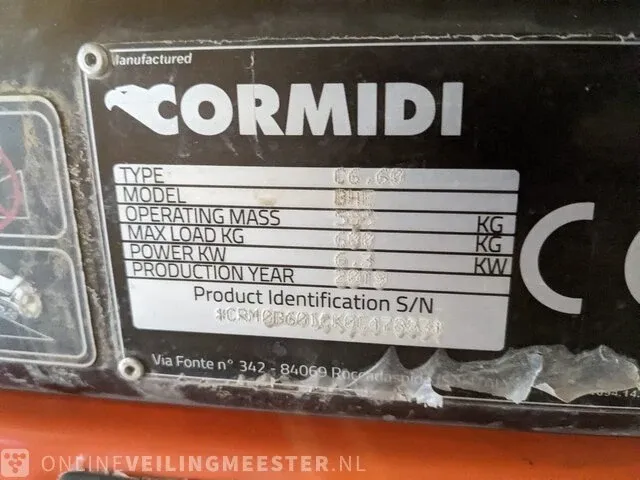 Dumper cormidi, c6.60 bhe, bouwjaar 2019 - afbeelding 2 van  12