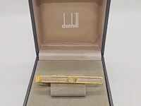 Dunhill goldplated tie clip inclusief doos - afbeelding 2 van  9